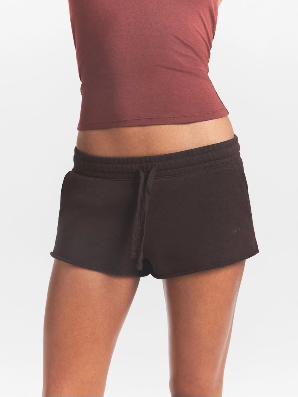 SKIMS French Terry Raw Edge Shorts